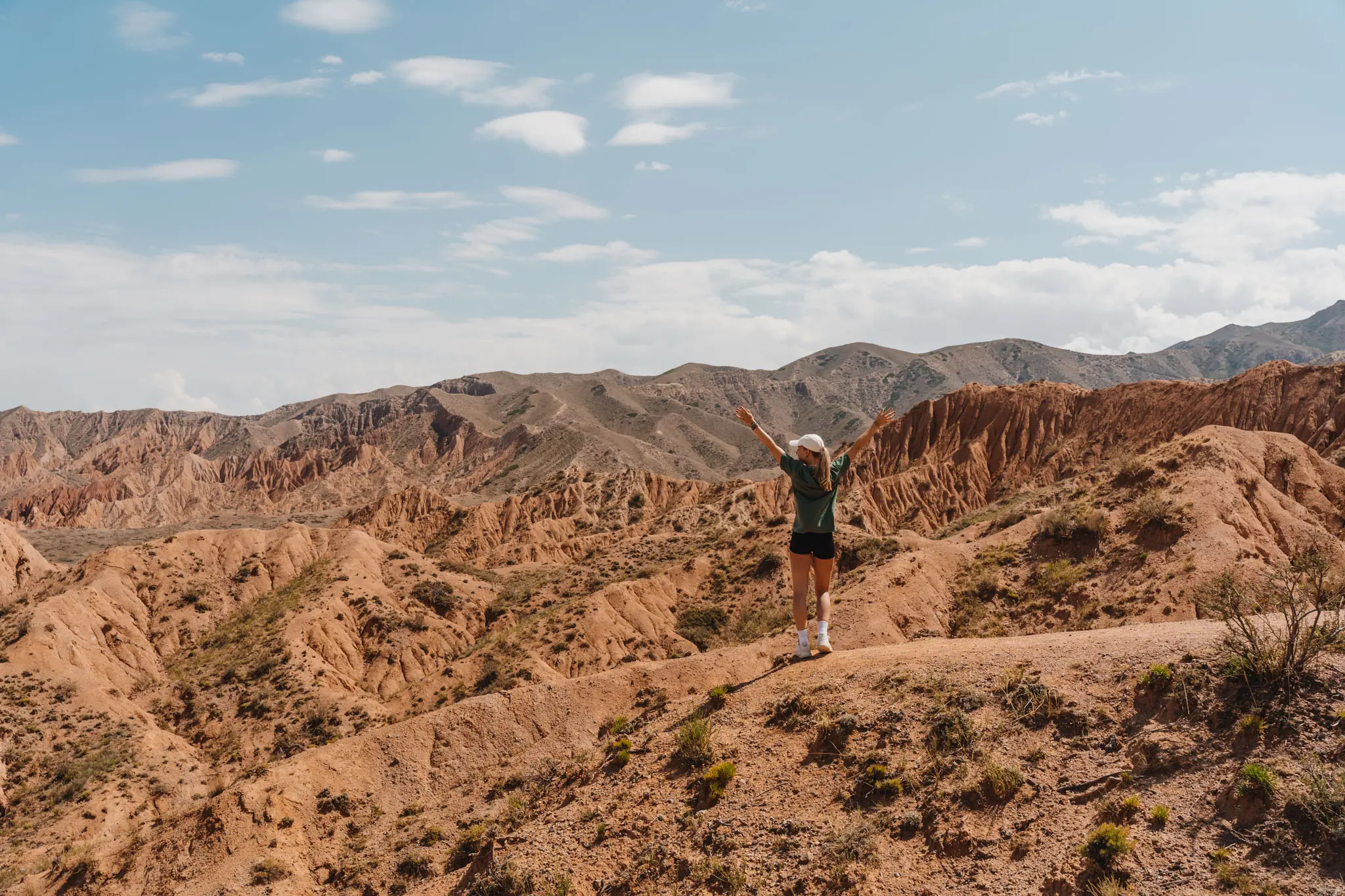 walking in a canyon