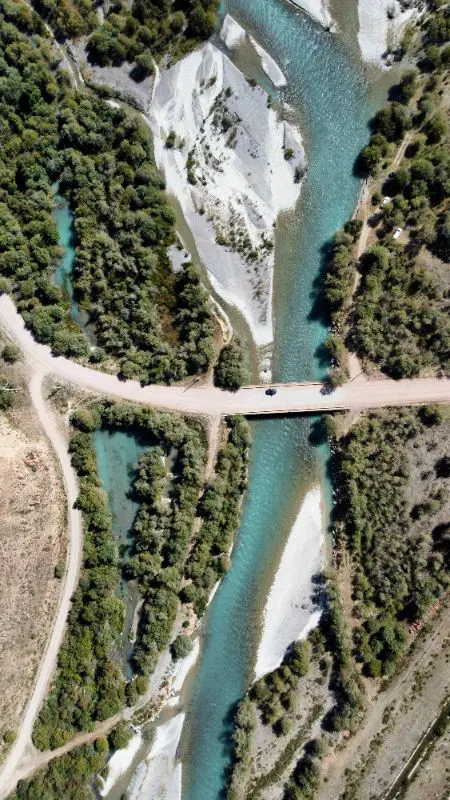 rivière vue du ciel