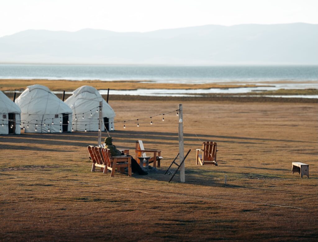 yurt camp in Song Kul
